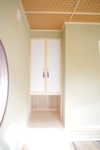 『青空に続くリビング　広がりを楽しむ家』（和スタイル／注文住宅）｜RAKUYAの平屋｜那須塩原の高気密・高断熱の家那須塩原で平屋ならRAKUYA。ジョイ・コス採用の超高気密・高断熱で一年中快適。設計×収納で「暮らしを楽にする住まい。」