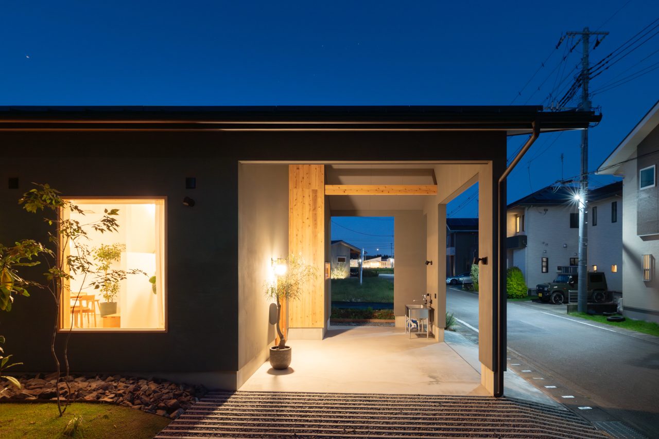 OWN BOX　♯3 | 注文住宅(新築一戸建て)_ | RAKUYAの平屋｜那須塩原の高気密・高断熱の家那須塩原で平屋を建てるならRAKUYA。ジョイ・コス採用の超高気密・高断熱で一年中快適。設計×収納で“暮らしを楽にする”住まいをご提案。